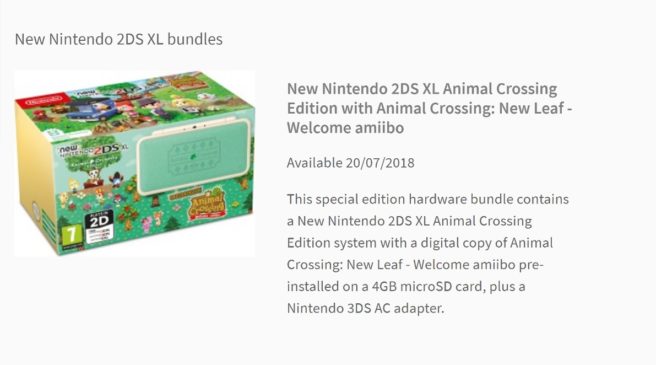 Animal Crossing tendrá una coqueta new 2DS XL